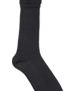 Black / Sky School Socks