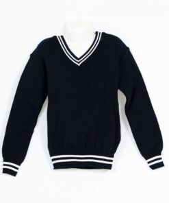 Black/White 2 Stripe School Jersey