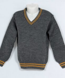 Grey/Gold 2 Stripe School Jersey