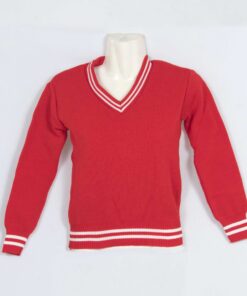 Red/White 2 Stripe School Jersey