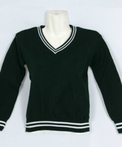 Green/White 2 Stripe School Jersey