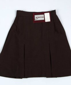 Brown School Pleated Skirt
