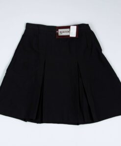 Black School Pleated Skirt
