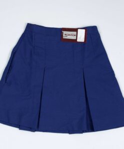 Royal Blue School Pleated Skirt