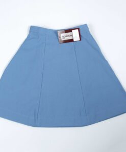 Sky Blue School Plain Skirt