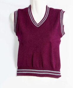 Maroon/Grey School Pullover