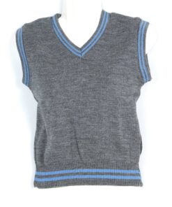 Grey/Sky Blue School Pullover