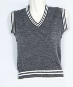 Grey/White School Pullover