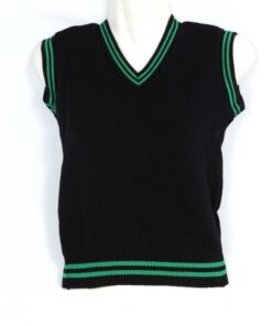 Black/Green School Pullover