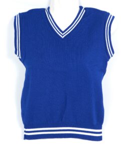 Royal Blue/White School Pullover