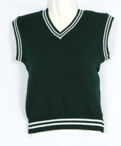 Green/White School Pullover