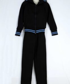 Black/Sky Blue School Tracksuit