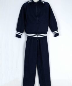 Navy Blue / White School Tracksuit