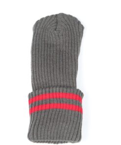 Grey / Red School Beanie