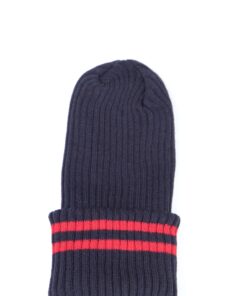 Navy / Red School Beanie