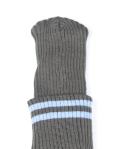 Grey / Sky Blue School Beanie