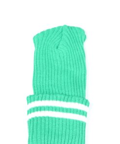 Emerald / White School Beanie