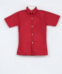 Red Short Sleeve School Shirt
