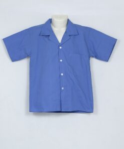 Blue Short Sleeve School Shirt