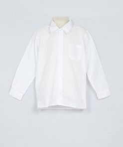 White Long Sleeve School Shirt