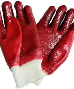 PVC Knit Wrist Rough Palm Gloves