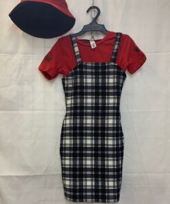 Girls Print Tshirt with Dungaree