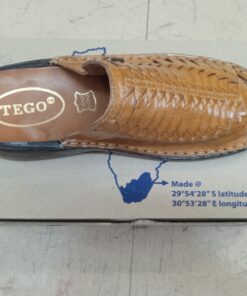 Mens Tego Leather Sandal - Tan
